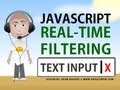 Real Time Text Input Filter tutorial Program Textarea Javascript HTML Tutorial