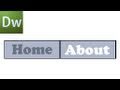 Dreamweaver Tutorial: Create a Simple Rollover Menu! -HD-