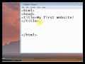 HTML Tutorial 1 (Designing A Website In Notepad - Basics and Beginnings) in urdu