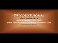 Part 9 – C# Tutorial – Comments in C#.avi