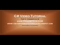 Part 9 – C# Tutorial – Comments in C#.avi