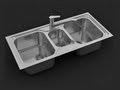 3ds max tutorial, modeling kitchen sink