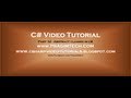 Part 32 – C# Tutorial – Abstract classes in c#.avi