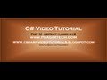 Part 32 – C# Tutorial – Abstract classes in c#.avi