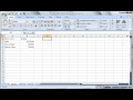 Excel 2007 Tutorial 5 - Entering and editing data