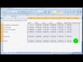 Microsoft Excel Overview for Beginners Tutorial - Excel 2003, 2007, 2010