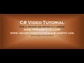 Part 2 – C# Tutorial – Reading and writing to a console.avi