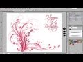 Adobe Illustrator Tutorial - Floral Happy Birthday Postcard