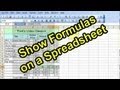 Microsoft Excel Tutorial for Beginners #30 - Show Formulas on a Spreadsheet