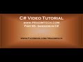 Part 65 – C# Tutorial – Indexers in c#