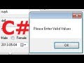 C# Tutorial 57: TextBox which accepts only numbers in C#
