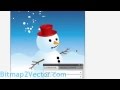 How to draw a Snowman tutorial using Adobe Illustrator