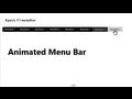 Dreamweaver Tutorial- JQuery Horizontal Animated Menubar