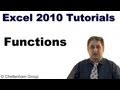 Excel 2010 Tutorial - Functions
