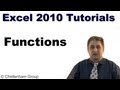 Excel 2010 Tutorial – Functions