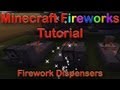 Minecraft Fireworks Basic Tutorial 4 Making Firework Auto Dispensers