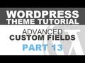 Responsive WordPress Theme Tutorial – Part 13 – Advanced Custom Fields