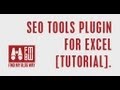 SEO Tools Plugin for Excel [Tutorial]