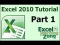 Microsoft Excel 2010 Tutorial - Part 01 of 12 - Excel Interface 1
