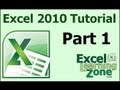 Microsoft Excel 2010 Tutorial – Part 01 of 12 – Excel Interface 1