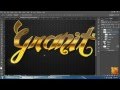 Tutorial Photoshop CS6 [HD]: How to make Pattern and Gold Text Style
