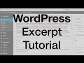 WordPress Excerpt Tutorial