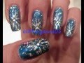 Nail Art “New Year’s Fireworks” Tutorial.