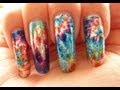 Midnight Fireworks / Bonfire / Guy Fawkes Night Nov 5th Nail Art Foil Tutorial HowTo HD Video