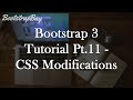 Bootstrap 3 Tutorial Pt.11 - CSS Modifications to Navbar and Buttons